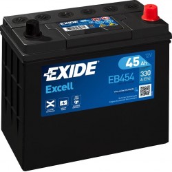 EXIDE ΜΠΑΤΑΡΙΑ ΑΥΤΟΚΙΝΗΤΟΥ EXCELL 45AH EB454