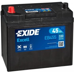 EXIDE ΜΠΑΤΑΡΙΑ ΑΥΤΟΚΙΝΗΤΟΥ EXCELL 45AH EB455