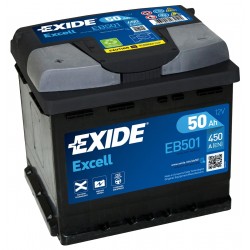 EXIDE ΜΠΑΤΑΡΙΑ ΑΥΤΟΚΙΝΗΤΟΥ EXCELL 50AH EB501