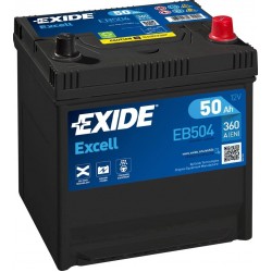 EXIDE ΜΠΑΤΑΡΙΑ ΑΥΤΟΚΙΝΗΤΟΥ EXCELL 50AH EB504
