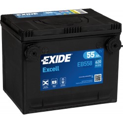 EXIDE ΜΠΑΤΑΡΙΑ ΑΥΤΟΚΙΝΗΤΟΥ EXCELL 55AH EB558