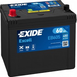 EXIDE ΜΠΑΤΑΡΙΑ ΑΥΤΟΚΙΝΗΤΟΥ EXCELL 60AH EB605