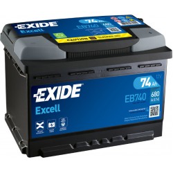 EXIDE ΜΠΑΤΑΡΙΑ ΑΥΤΟΚΙΝΗΤΟΥ EXCELL 74AH EB740
