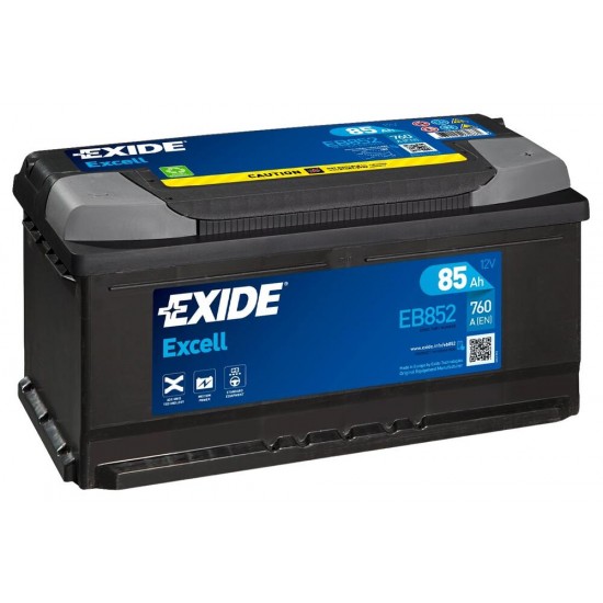 EXIDE ΜΠΑΤΑΡΙΑ ΑΥΤΟΚΙΝΗΤΟΥ EXCELL 85AH EB852 
