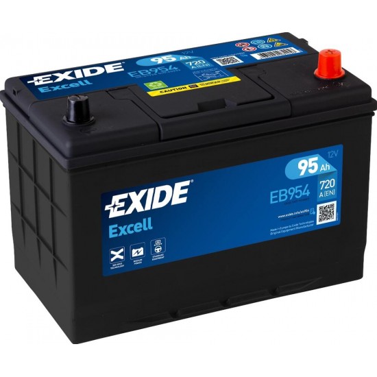 EXIDE ΜΠΑΤΑΡΙΑ ΑΥΤΟΚΙΝΗΤΟΥ EXCELL 95AH EB954 